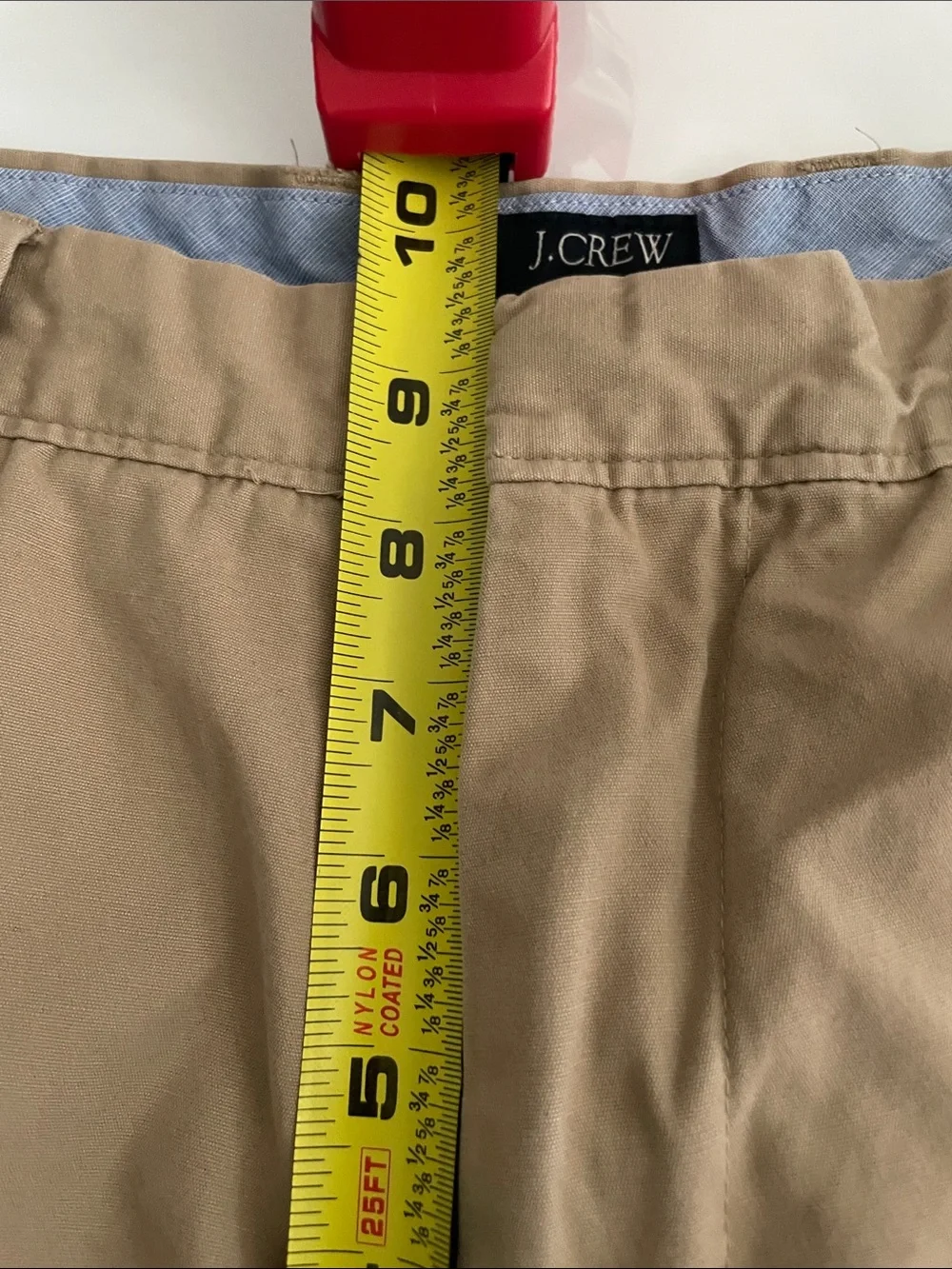 J. Crew Men’s Flat Front Chino Shorts Khaki size 31 Preppy Uniform